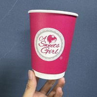 Gobelets en papier PLA biodégradables à double paroi avec logo personnalisé, 8 oz, 12 oz, 16 oz, étanches, avec couvercles pour boissons chaudes à emporter