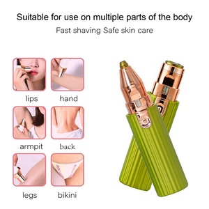 2 in 1 USB Rechargeable Electric Eyebrow Razor Epilator <strong>Lady</strong> Shaver <strong>Nose</strong> <strong>Hair</strong> Remover Eyebrow <strong>Trimmer</strong> - Product Image 2