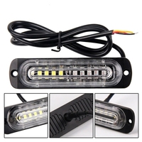 10 LED-Stroboskoplichter Notfall-Orange Blinklicht Gelb-Amber Warnleuchte 12V 24V Stroboskope für Fahrzeuge
