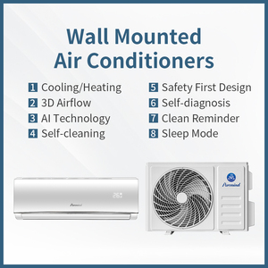 <span class=keywords><strong>TCL</strong></span> Cùng Một Nhà Máy 12000BTU Biến Tần Điều Hòa Không Khí Làm Mát Và Sưởi Ấm Chia Loại Treo Tường Điều Hòa Không Khí Nhà Máy Giá - Product Image 2