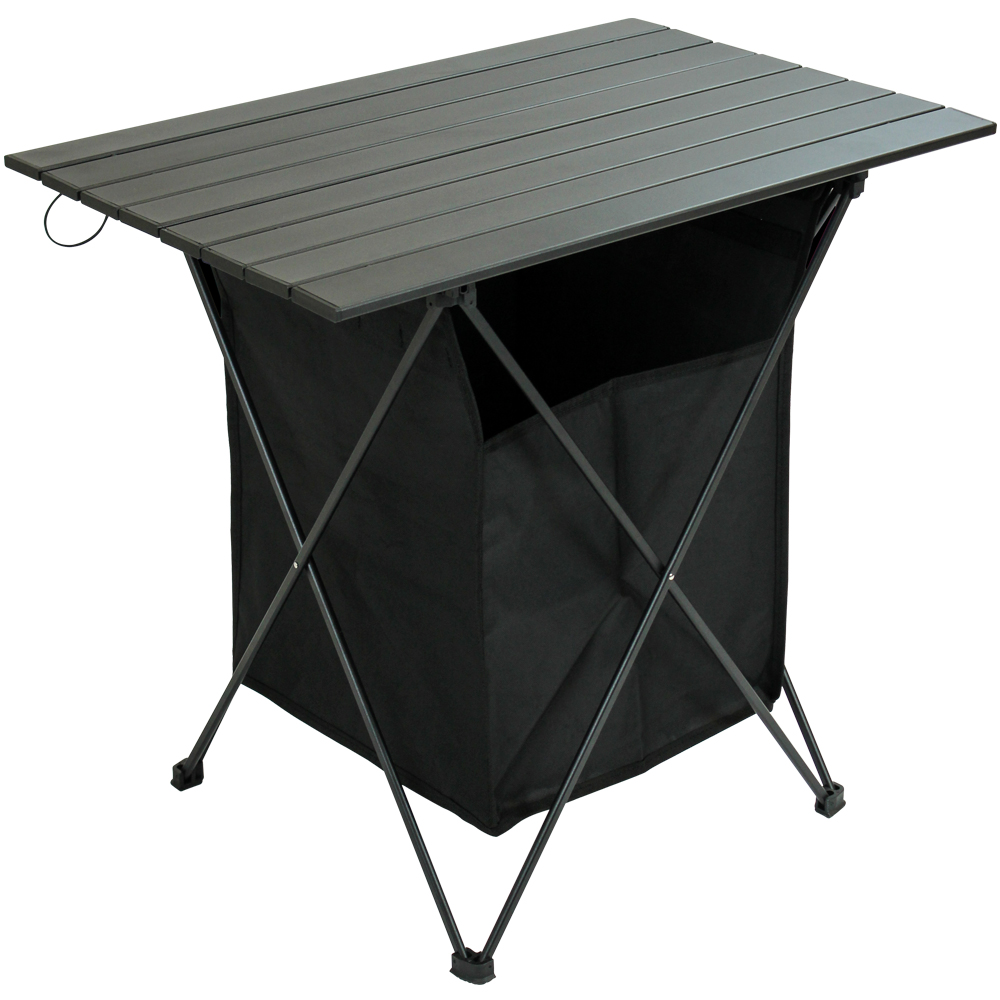 Tianye Досуг портативный легкий Большой размер Черный Алюминиевый рулон яиц Топ Пикник стол с карманом