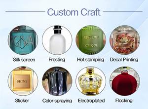 Wholesale Custom Square Crimp Design Perfume Glass <b>Bottle</b> 30ml 50ml 100ml <b>Empty</b> Perfume <b>Spray</b> <b>Bottle</b> with Ceramic Cap - Product Image 3