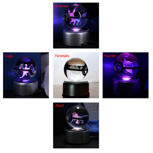 Hot Selling <strong>Pokemon</strong> Go Monster Gengar 3D Laser Pokeball Crystal <strong>Keyring</strong> - Product Image 6