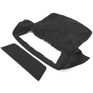 Pour <span class=keywords><strong>Chevrolet</strong></span> <span class=keywords><strong>C4</strong></span> <span class=keywords><strong>Corvette</strong></span> de 1986 à 1993 # Capote souple convertible noire COR86989 avec fenêtre - Product Image 2