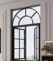 Fenêtre et porte extérieures en aluminium avec cadre en alliage d'aluminium, pare-vent, pour cuisine, avec catalogue personnalisé