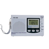 Radio scolaire avec haut-parleurs intégrés, prise en charge USB, affichage numérique, son stéréo, fonction d'écoute en anglais
