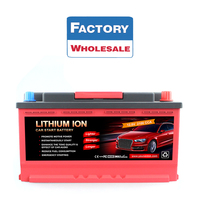 Baterai Kendaraan Mobil Listrik Paket Baterai Generator Lifepo4 48v 12.8v 80ah Lithium Starter Baterai Mobil untuk Mobil