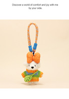 Porte-clés en peluche mignon en forme de pull, avec cordon, pendentif de sac de couple dessin animé
