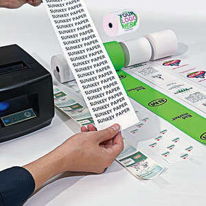 Papier thermique pour reçus, impression personnalisée, pour points de vente de quincailleries, entrepôts de bois, factures, comptoirs de location d'outils, fournitures agricoles - Product Image 2