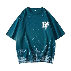 Pittura personalizzata Splatter t-Shirt per gli uomini oversize sbuffo vernice camicia Design di alta qualità nuovo stile per i giovani ragazzi - Product Image 4