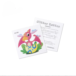 Autocollants de tatouage à transfert d'eau à paillettes motif dessin animé pour enfants, mignons petits dinosaures, <span class=keywords><strong>film</strong></span> d'eau, pour l'approvisionnement transfrontalier - Product Image 5