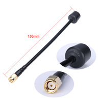 Antena Omnidireccional de 5.8GHz para Drones de Carreras FPV, 2dBi, Polarización Circular, Conector SMA Macho, 50 Ohm, para Enlace de Video de Drones