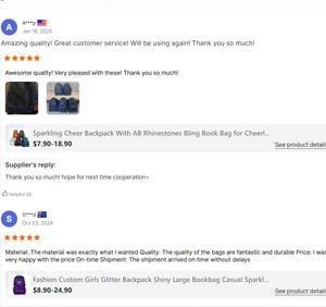 Cổ vũ màu đen ba lô với Teal dây kéo dây kéo màu xanh lá cây và biểu tượng tùy chỉnh AB Thạch thời trang Nylon lót tính năng mềm - Product Image 5