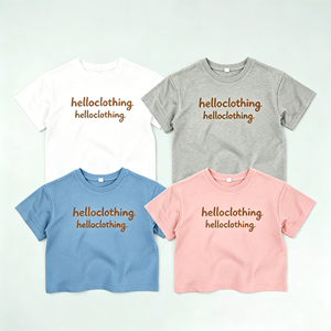 Nueva Camiseta de Verano con Estampado de Letras, Holgada, de Manga Corta, Estilo Coreano, Moderna, para Niños y Niñas - Product Image 6