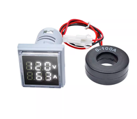 Voltmeter Ammeter Hertz Meter Digital LED AC 50-500V 0-100A Pengukur Tegangan dan Arus