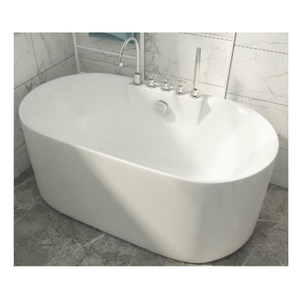 Bañera de hidromasaje moderna de plástico para masaje Bañera independiente Bañera acrílica montada en el suelo - Product Image 1