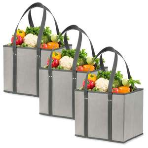 Juego de Bolsas de Compras Reutilizables, Bolsa de Mano Resistente y Duradera, Bolsa de Compras con Fondo Reforzado - Product Image 1