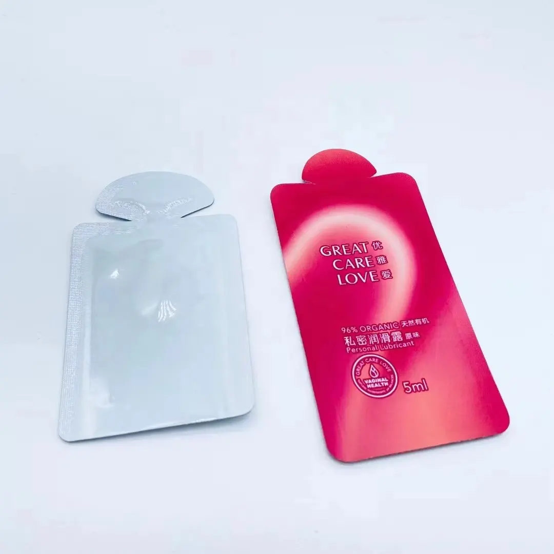 5ml 10ml 20ml 40ml Custom Printed Mini Sample Special Shaped Pouch Energy gel Honey Liquid Bottle Shape Sachet Packaging Bag