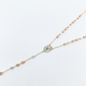 <span class=keywords><strong>Collana</strong></span> 14K <span class=keywords><strong>oro</strong></span> placcato cattolico gesus <span class=keywords><strong>rosario</strong></span> <span class=keywords><strong>collana</strong></span> 3 colori Christian Jesus religiosa - Product Image 3