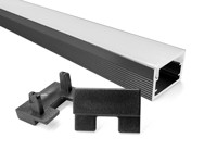 Échantillon gratuit W14.8 * 9.8mm U Channel lumière LED profil en aluminium personnalisé pour ordinateur diffuseur armoire placard T5 anodisation
