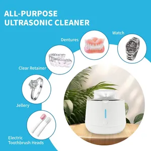Pessoal Doméstico Mini Limpeza Dental Portátil Limpador UV Ultrassônico Comercial para Alinhadores Retainer Dentaduras