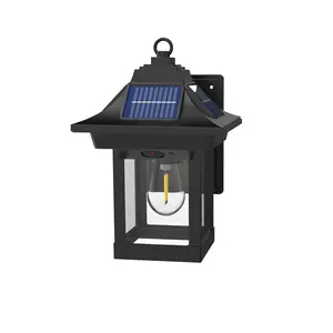 Solar Outdoor Wall Lights Motion Sensor Solar Lantern 3 Modes and IP65 Waterproof Wireless LED Sconce Lighting Dusk to Dawn