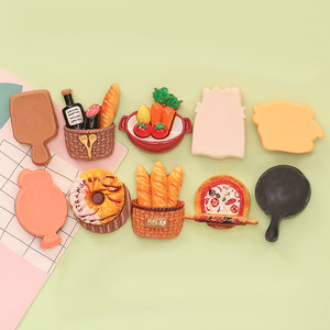 Comida de Juguete de Simulación, Hot Pot, Pan, Langosta, <span class=keywords><strong>Pizza</strong></span>, Pegamento de Crema DIY, Llavero, Pinza para el Cabello, Adornos de Resina - Product Image 4