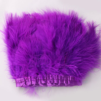 Rose vif couture tissu ruban dinde marabout plume frange garniture pour artisanat vêtements robe Costume accessoire fête mariage décor