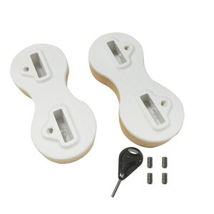 Lot de 2 ailerons de <span class=keywords><strong>surf</strong></span> en plastique blancs à 9 degrés avec boîte - Product Image 1