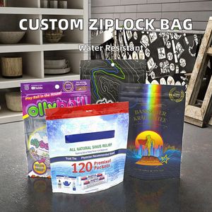 Sacs d'emballage pour biscuits et snacks, pochettes à fermeture éclair, impression en gravure LDPE, taille personnalisée acceptée pour 0,1 mm d'épaisseur - Product Image 4