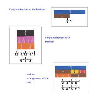 Bloques Magnéticos <span class=keywords><strong>de</strong></span> Fracciones HY, Materiales Matemáticos Montessori para que los Niños Aprendan Equivalencia <span class=keywords><strong>de</strong></span> Fracciones, Manipulativos Matemáticos para Fracciones <span class=keywords><strong>de</strong></span> <span class=keywords><strong>4</strong></span>.º Grado - Product Image 5