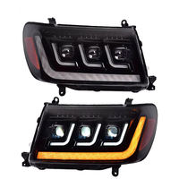 Pour Toyota Land Cruiser 100 LC100 1998-2007 : Système d'éclairage avant de voiture avec projecteur, mise à niveau des phares