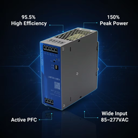 Alimentation électrique anti-explosion MORNSUN LIMF240-23B24 240W 24V 10A à sortie unique AC-DC, montage sur rail DIN, communication DCS 5G LED