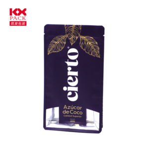 Bolsas de Plástico Impresas Personalizadas, Bolsas de Mylar para Envasado de Alimentos, Bolsa para Café, Bolsa Doypack con Fondo Plano y Ventana - Product Image 1