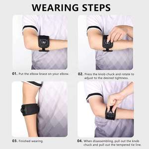 Supporto <span class=keywords><strong>per</strong></span> Gomito Regolabile Aofit con Chiusura a Strappo, Cuscinetto in Silicone Traspirante <span class=keywords><strong>per</strong></span> Sport, Basket, Tennis e Dolore - Product Image 6