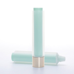 Luxury Customized 160ml Lotion Cosmetic <b>Tube</b> Double Wall Container <b>Plastic</b> Squeeze <b>Tube</b> With Gold Screw Cap - Product Image 1