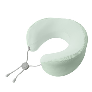 U Shape Memory Foam Massage <b>Pillow</b> Vibration <b>Neck</b> <b>Support</b> Travel Car Use Breathable Therapy Solid Color - Product Image 2