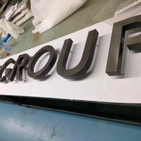 Enseigne métallique personnalisée YIJIAO, lettres en relief 3D rétroéclairées, lettres métalliques fabriquées pour les magasins