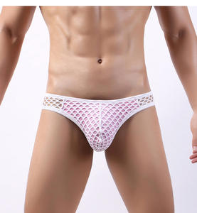 King Mcgreen Star-bóxer de malla grande <span class=keywords><strong>para</strong></span> <span class=keywords><strong>hombre</strong></span>, ropa interior Sexy con bolsa convexa en U, <span class=keywords><strong>transparente</strong></span>, de verano - Product Image 5