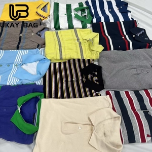 F11 marchio <span class=keywords><strong>Polo</strong></span> di seconda mano all'ingrosso bottone usato marca vestiti abbottonatura camicie con colletto Ukay vestiti - Product Image 1