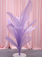 Centre de table de luxe en fleurs de feu dansantes, fleurs artificielles géantes en soie pour la décoration de mariage, toiles de fond, décoration de fête