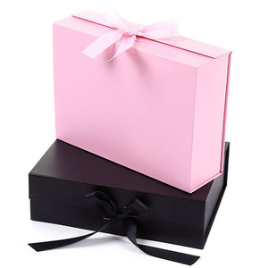 Hộp Quà Tặng Đám Cưới Nhóm Phác Thảo Màu Ngà Có Ruy Băng Thay Đổi Được Và Đóng Từ Tính Để Đóng Gói Sang Trọng Hộp Đựng Gấp Gọn Chắc Chắn - Product Image 5