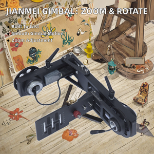 Gimbal Eléctrico de Aluminio Jianmei, Compatible con Trípode/Consola de Montaje en Techo, Zoom Ajustable, Rotación para Grabación - Product Image 2