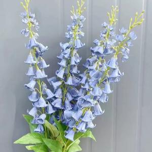 Flores Artificiales de <span class=keywords><strong>Campanula</strong></span> de Seda, Tallo Largo, Color Blanco, para el Día de San Valentín, Suministro Directo de Fábrica - Product Image 6