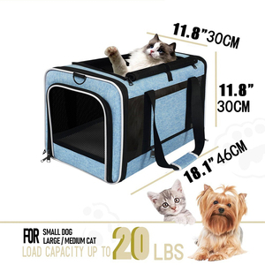 Cross-Border Foldable Car <b>Pet</b> <b>Carrier</b> - 4-Sided Breathable Shoulder Tote Universal - Product Image 6