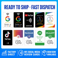 Carte de contact NFC WhatsApp avec code QR, puce NTAG215, fonction Tap to Chat, connexion en un clic, étanche, carte de visite NFC personnalisée en PVC, OEM ODM