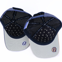 Casquette de baseball imperméable en polyester découpée au laser, avec logo PVC personnalisé, 5 panneaux, pour hommes et femmes, idéale pour le golf – Conception sur mesure par l'usine OEM