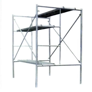 Factory Direct, Indoor &amp; Outdoor Construction, Q235 Steel Movable Hot Dip <strong>Galvanized</strong> Ladder <strong>Frame</strong> <strong>Scaffolding</strong> - Product Image 1