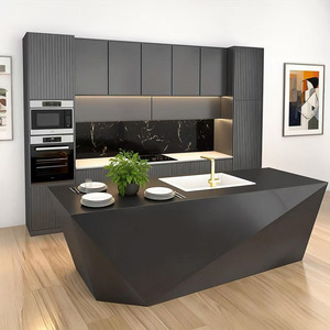 ตู้ครัวหรูหราทันสมัยพร้อมตู้ติดผนังและระบบปิดแบบนุ่มนวลสำหรับการปรับปรุงบ้าน - Product Image 6