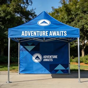 Tente de stand d'exposition portable en aluminium à cadre hexagonal, impression par sublimation thermique personnalisée bon marché, pour l'extérieur/l'intérieur - Product Image 1